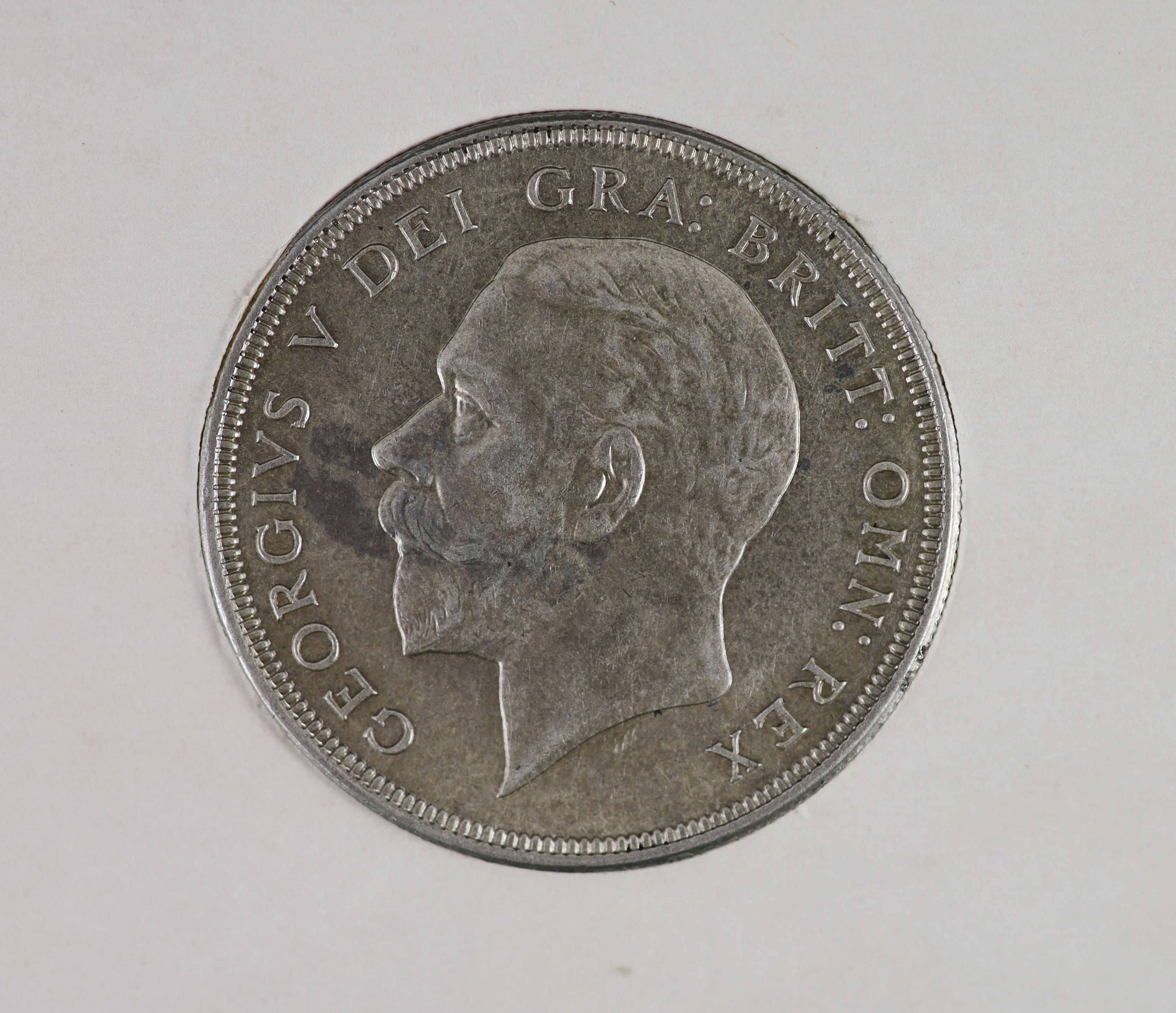 A George V specimen set of nine coins, 1931, fourth coinage, comprising Crown, (S4036), cleaned otherwise about EF, halfcrown and threepence, cleaned otherwise about EF or better, florin, shilling and sixpence, cleaned g